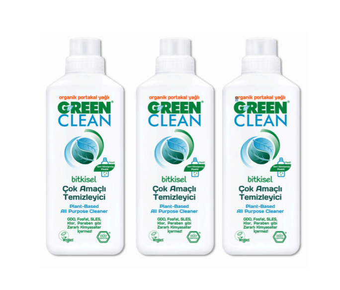 U Green Clean 3'lü Çok Amaçlı Yüzey Tem. 1 L