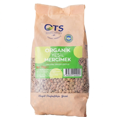 OTS Organik Yeşil Mercimek 750 g
