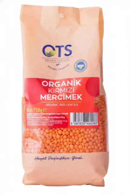 OTS Organik Kırmızı Mercimek 750 g