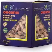 OTS Organik Kavrulmuş Kabuklu Antep Fıstığı 200 gr.
