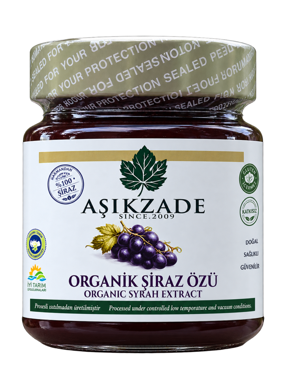 Aşıkzade Organik Şiraz özü 255ml 280 G